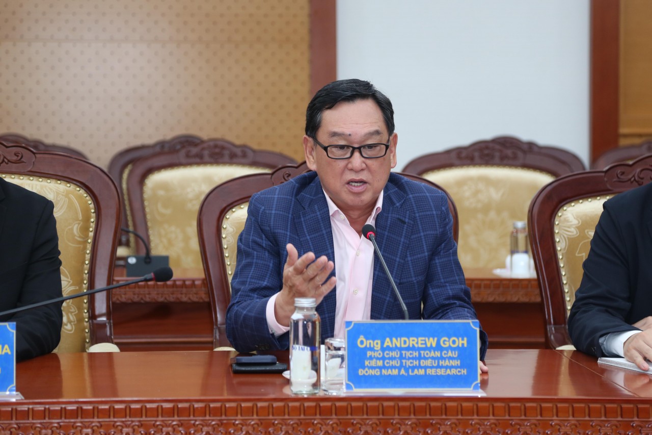 Tập đoàn Lam Research mong muốn hỗ trợ phát triển ngành công nghiệp bán dẫn tại Việt Nam Tập đoàn Lam Research mong muốn hỗ trợ phát triển ngành công nghiệp bán dẫn tại Việt Nam