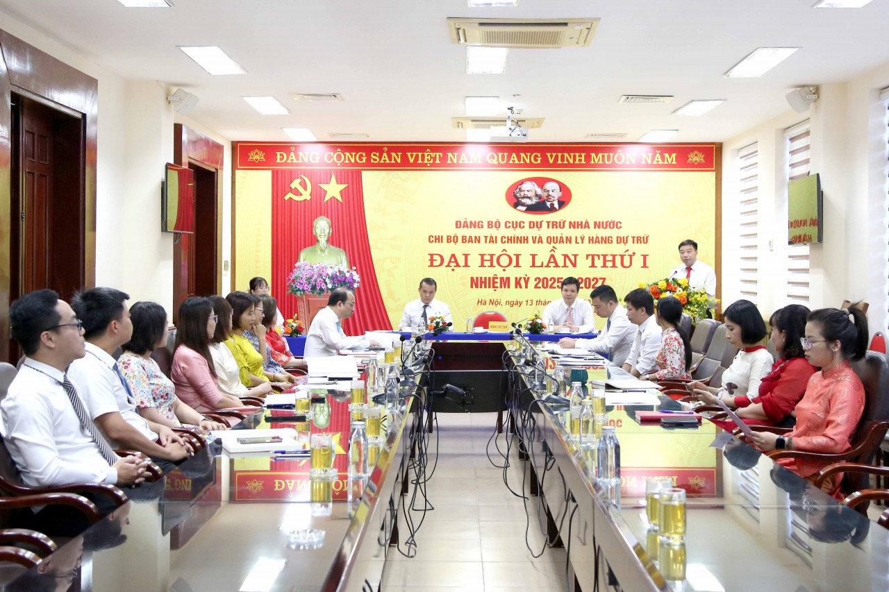 Các chi bộ trực thuộc Đảng bộ Cục Dự trữ Nhà nước tổ chức thành công Đại hội lần thứ I nhiệm kỳ 2025 - 2027