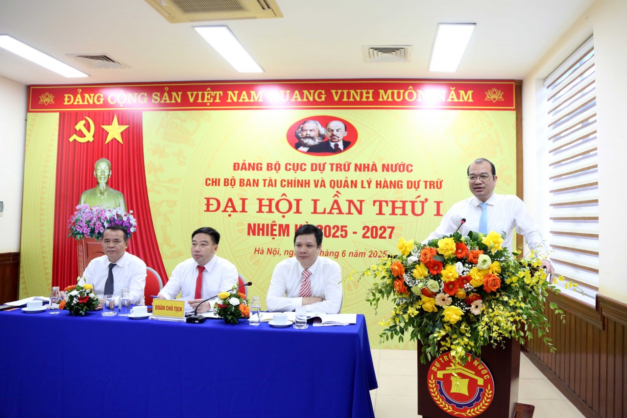 Các chi bộ trực thuộc Đảng bộ Cục Dự trữ Nhà nước tổ chức thành công Đại hội lần thứ I nhiệm kỳ 2025 - 2027