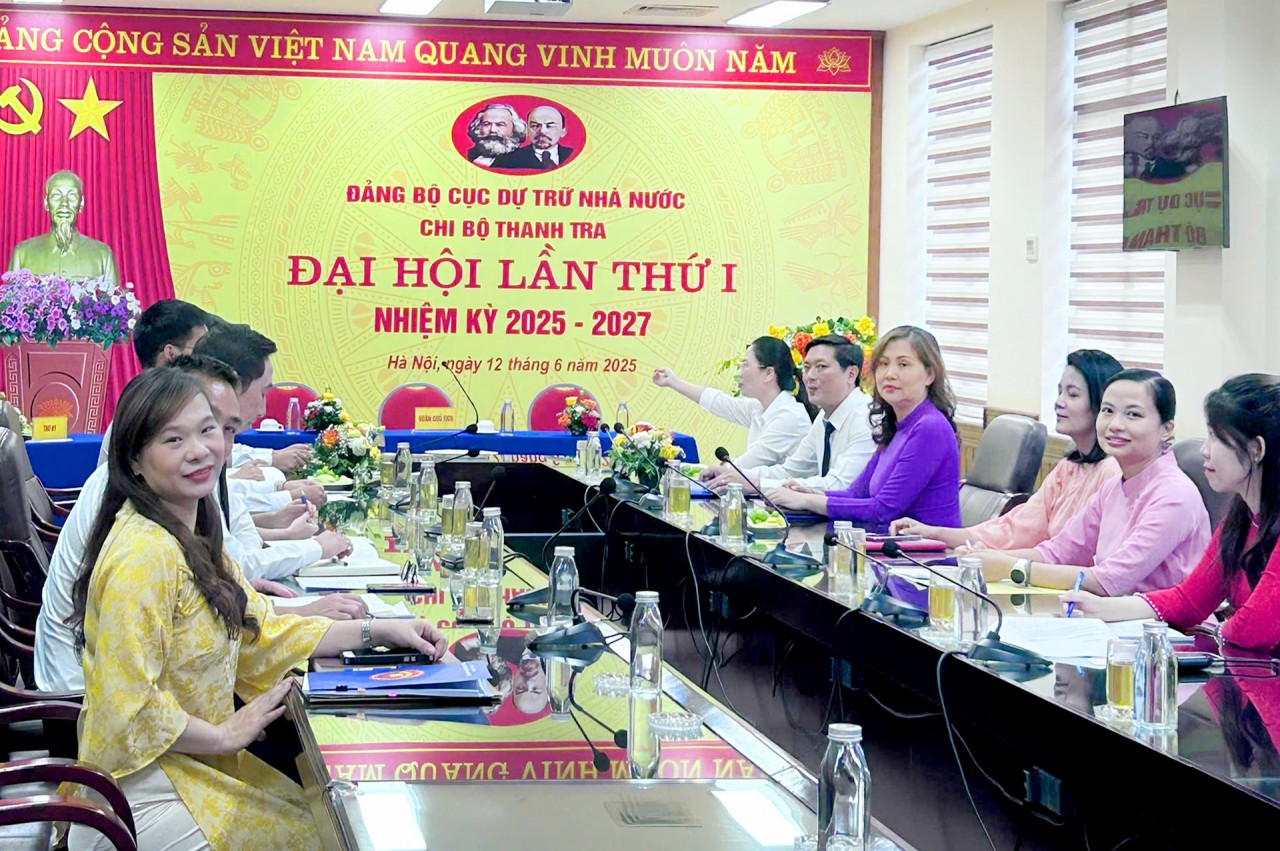 Các chi bộ trực thuộc Đảng bộ Cục Dự trữ Nhà nước tổ chức thành công Đại hội lần thứ I nhiệm kỳ 2025 - 2027