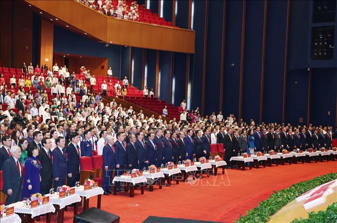 Tổng Bí thư Tô Lâm dự Lễ kỷ niệm 100 năm Ngày Báo chí Cách mạng Việt Nam Chú thích ảnh