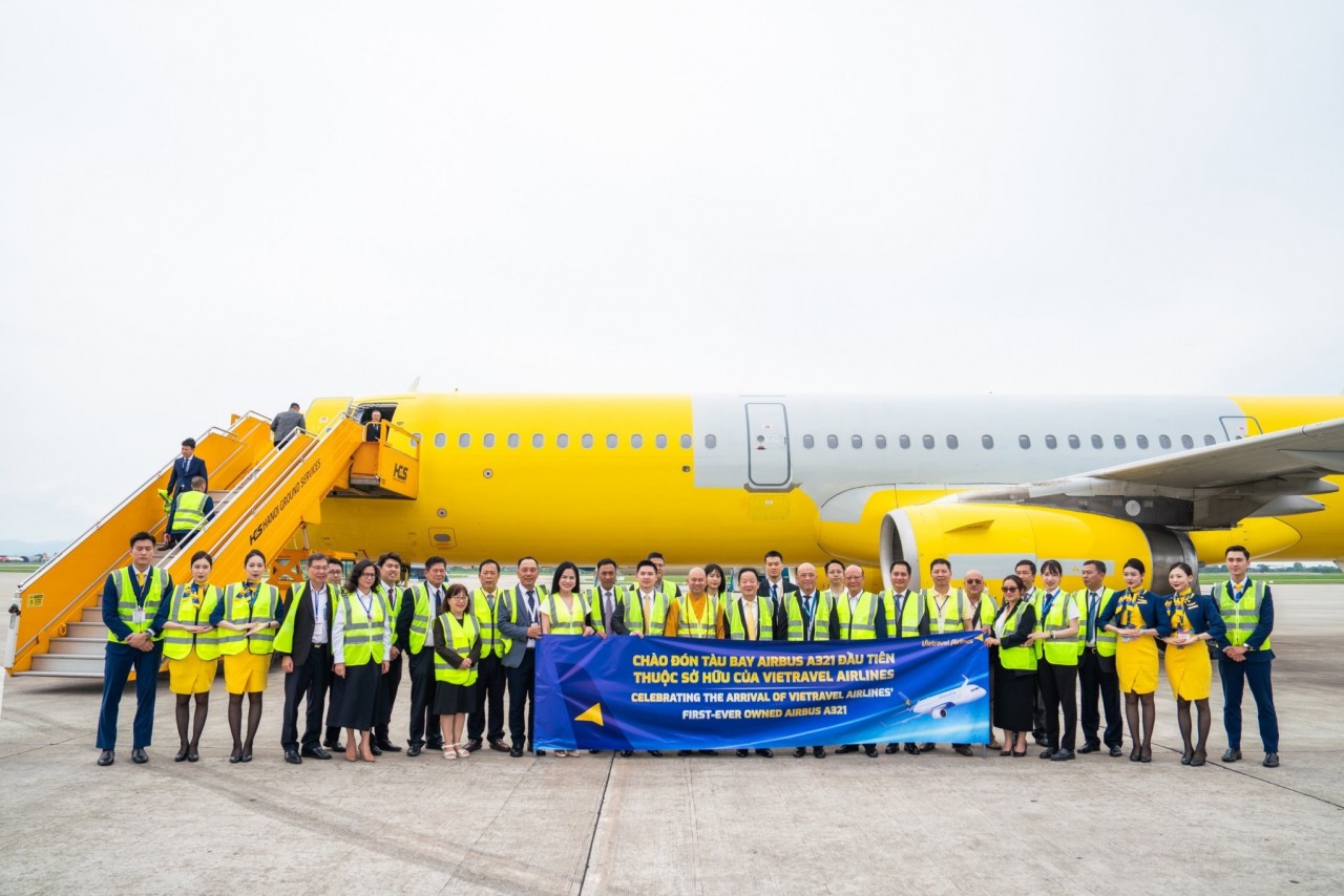 Vietravel Airlines đón máy bay Airbus A321 đầu tiên thuộc sở hữu của Hãng