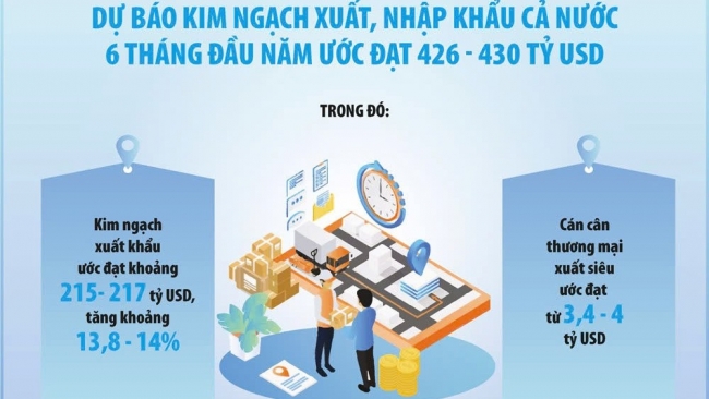 Dự báo xuất siêu hàng hóa đạt 4 tỷ USD trong nửa đầu năm 2025