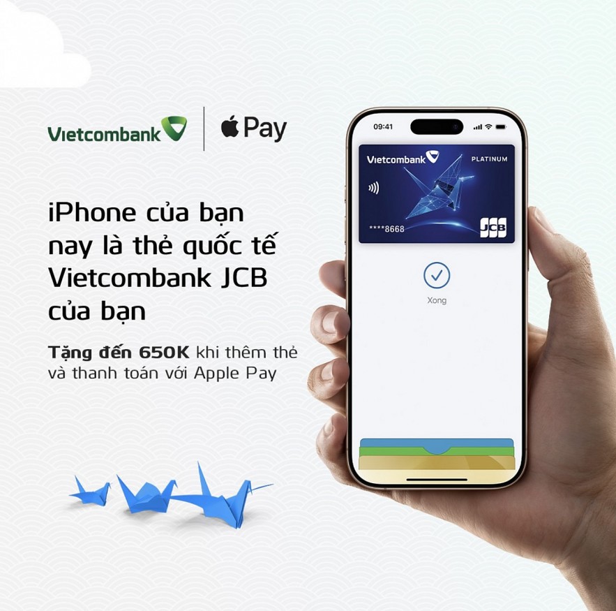 Vietcombank giới thiệu Apple Pay đến chủ thẻ quốc tế Vietcombank JCB