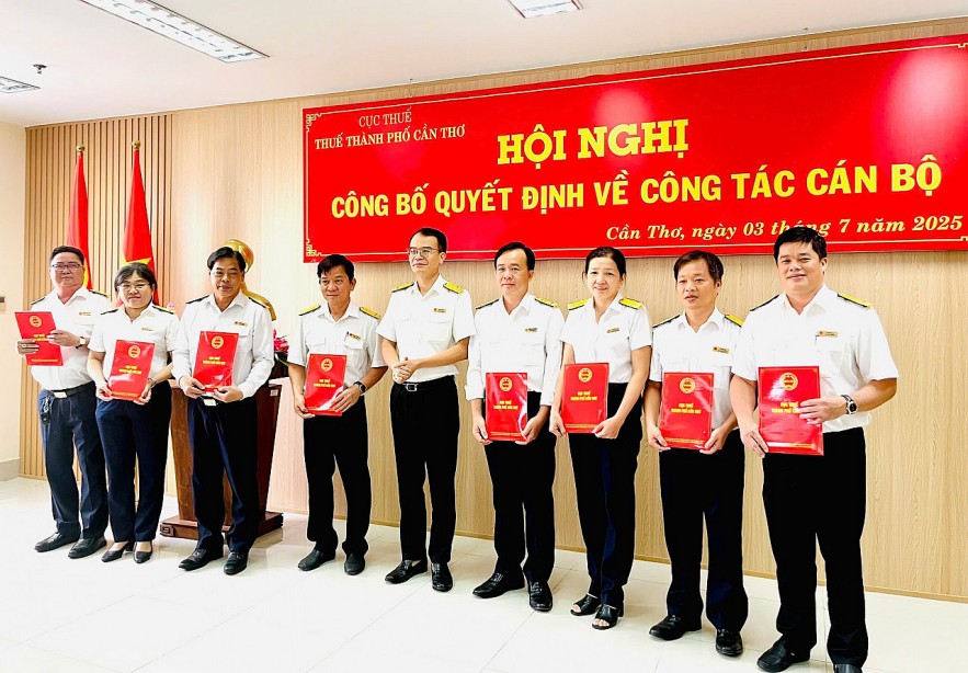 Danh sách lãnh đạo Thuế TP. Cần Thơ sau hợp nhất