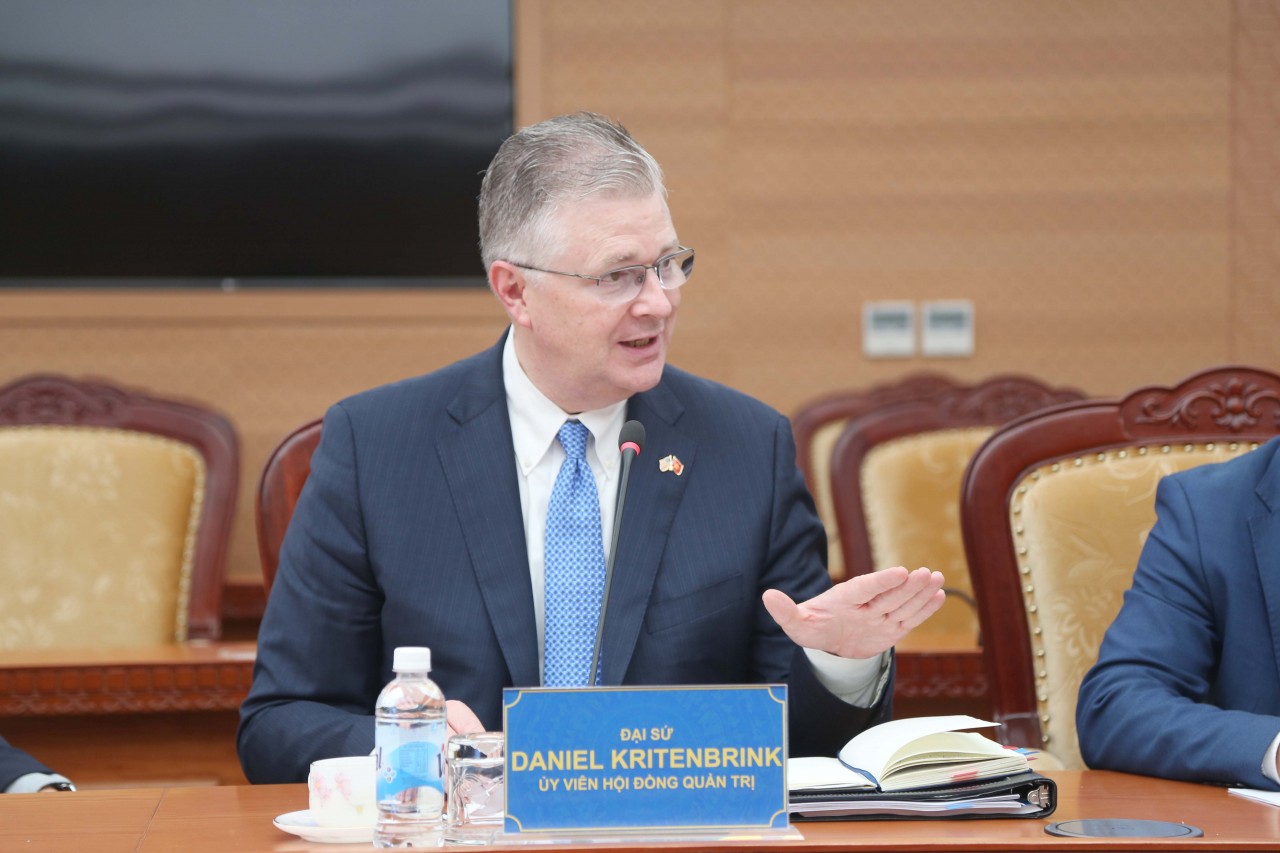 Thứ trưởng Đỗ Thành Trung tiếp cựu Đại sứ Hoa Kỳ tại Việt Nam Daniel Kritenbrink