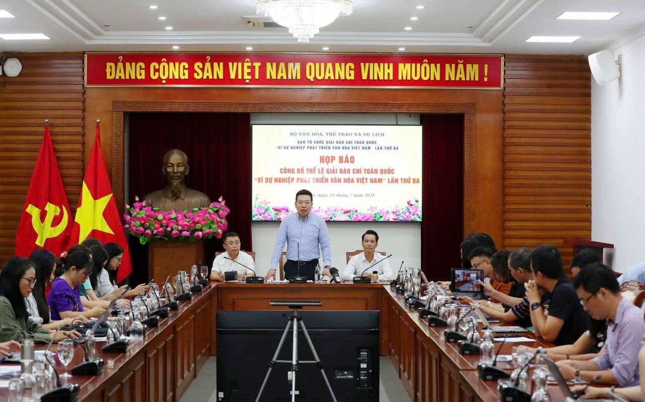 Công bố thể lệ Giải Báo chí toàn quốc “Vì sự nghiệp phát triển Văn hóa Việt Nam” lần thứ Ba
