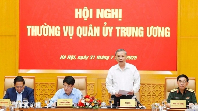 Tổng Bí thư Tô Lâm chủ trì Hội nghị Thường vụ Quân ủy Trung ương