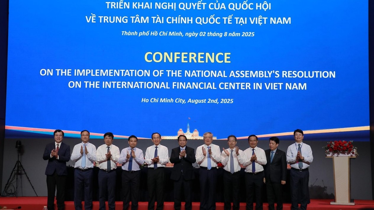Thủ tướng Phạm Minh Chính chủ trì hội nghị triển khai Nghị quyết về Trung tâm tài chính quốc tế tại TP.HCM