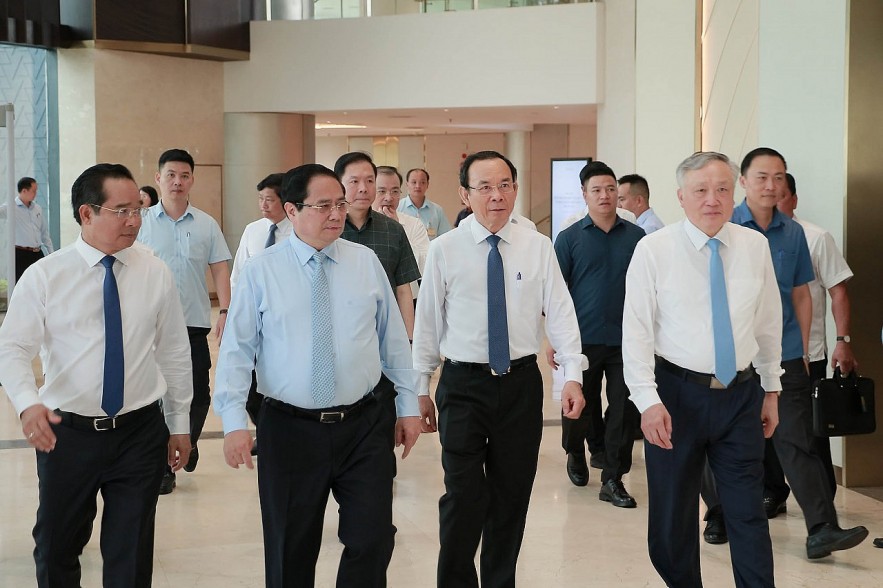 Thủ tướng Phạm Minh Chính chủ trì hội nghị triển khai Nghị quyết về Trung tâm tài chính quốc tế tại TP.HCM
