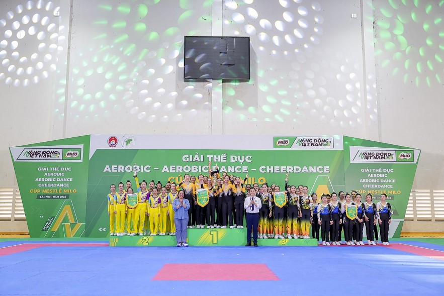 68 đội tham gia Giải thể dục Aerobic Cúp MILO lần VIII