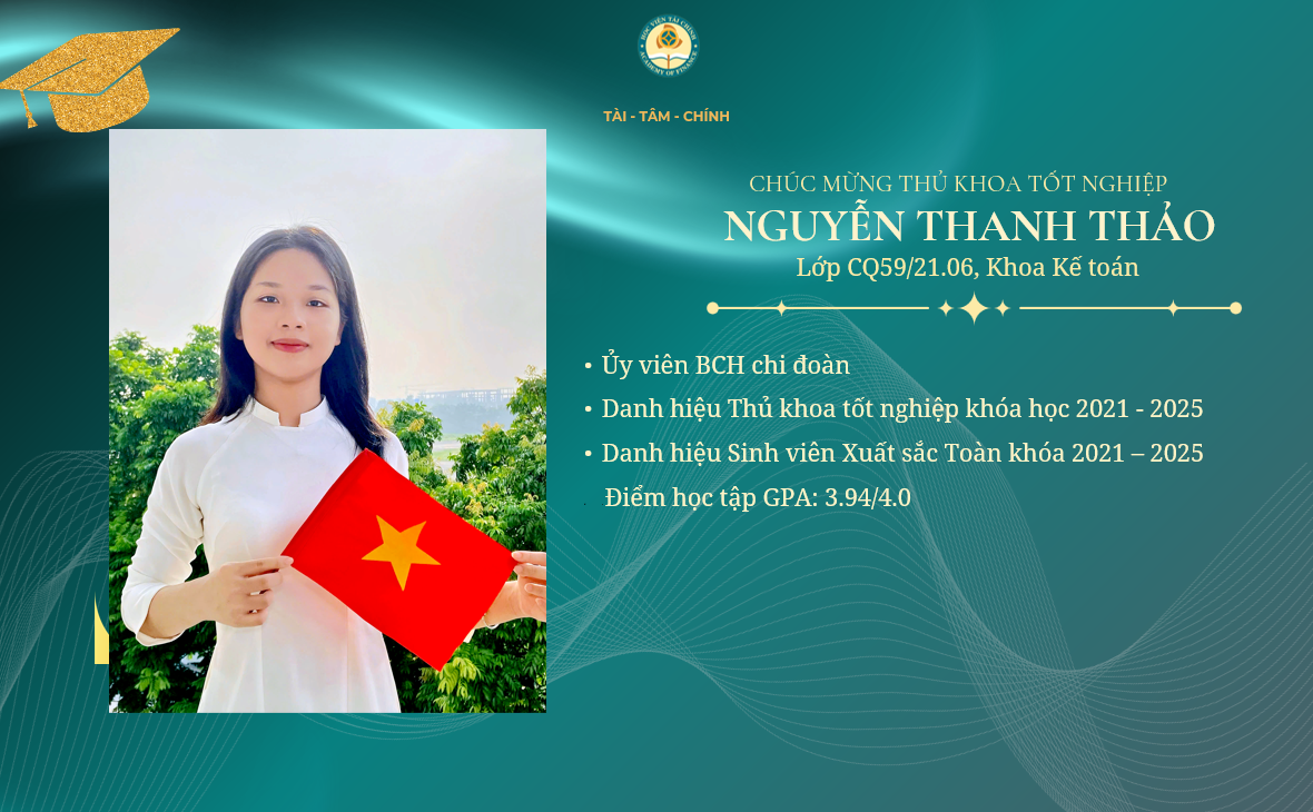 12 gương mặt thủ khoa tốt nghiệp khóa CQ59 Học viện Tài chính