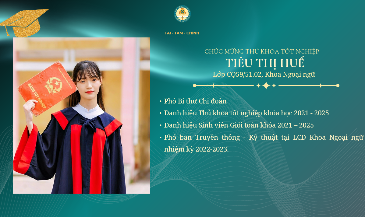 12 gương mặt thủ khoa tốt nghiệp khóa CQ59 Học viện Tài chính