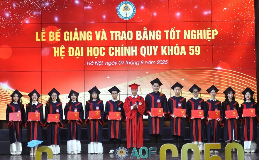 Học viện Tài chính trao bằng tốt nghiệp cho hơn 3.700 tân cử nhân khóa 59