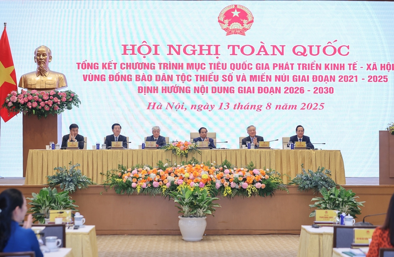 Thủ tướng chủ trì Hội nghị tổng kết Chương trình mục tiêu quốc gia phát triển kinh tế - xã hội vùng đồng bào dân tộc thiểu số và miền núi- Ảnh 1.