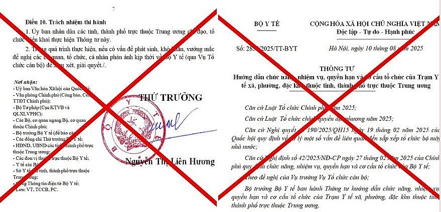 Bộ Y tế cảnh báo văn bản giả mạo liên quan chức năng, nhiệm vụ của trạm y tế xã, phường