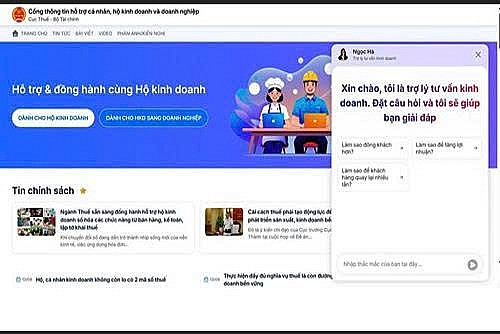 Ngành Thuế sắp vận hành Cổng thông tin hỗ trợ cá nhân, hộ kinh doanh và doanh nghiệp