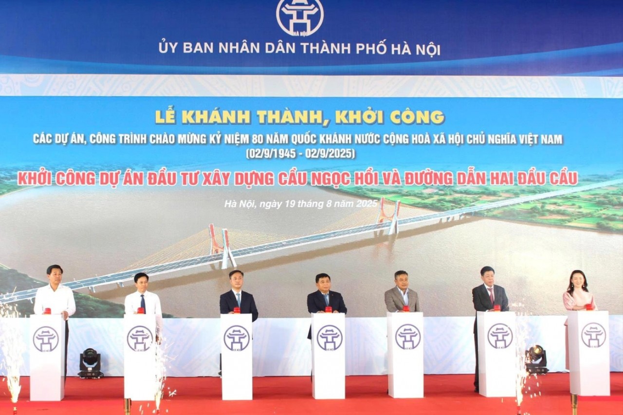 Hà Nội khởi công cầu Ngọc Hồi 11.800 tỷ đồng