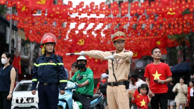 Chi tiết phân luồng giao thông buổi sơ duyệt diễu binh, diễu hành ngày 27/8
