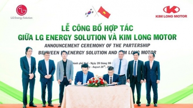Kim Long Motor Huế hợp tác với LG Energy Solusion (Hàn Quốc) sản xuất pin điện ô tô hiện đại hàng đầu Việt Nam