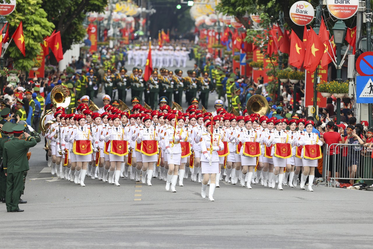 Tổng duyệt diễu binh, diễu hành A80 trong bầu không khí đẹp nao lòng