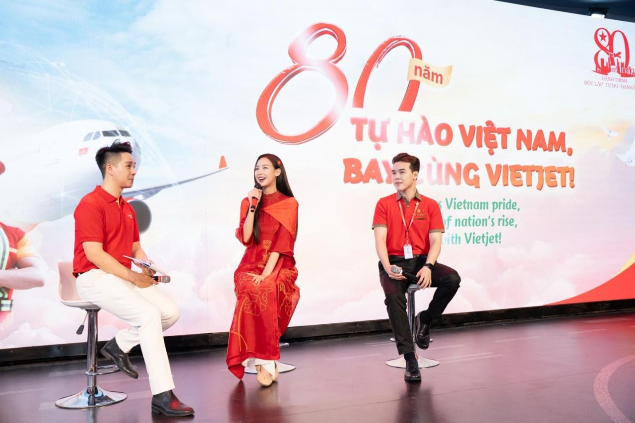 Vietjet với không gian trải nghiệm đặc biệt ấn tượng tại Triển lãm 80 năm Hành trình Độc lập - Tự do - Hạnh phúc