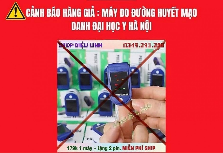 Mạo danh Bệnh viện Đại học Y Hà Nội quảng cáo máy đo đường huyết