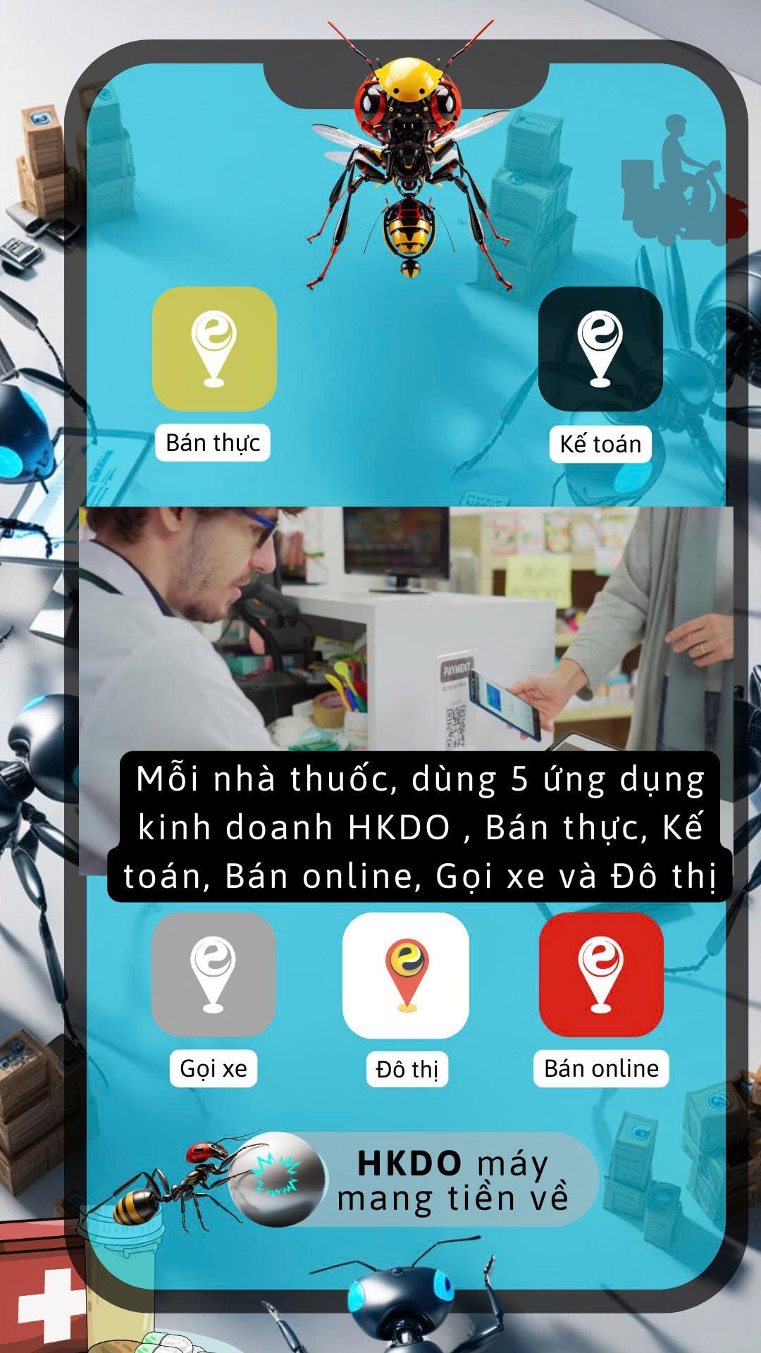 Chuỗi nhà thuốc HKDO: Liên minh số giúp nhà thuốc vượt qua “Cơn bão kép”