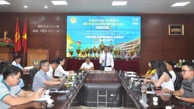 Công bố thông tin giải Golf Học viện Tài chính mở rộng năm 2025 - Cup BIDV
