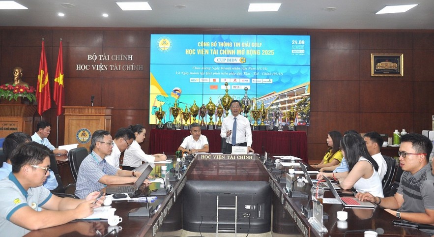 Công bố thông tin giải Golf Học viện Tài chính mở rộng năm 2025 - Cup BIDV