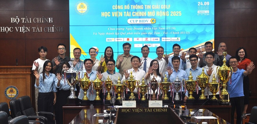 Công bố thông tin giải Golf Học viện Tài chính mở rộng năm 2025 - Cup BIDV