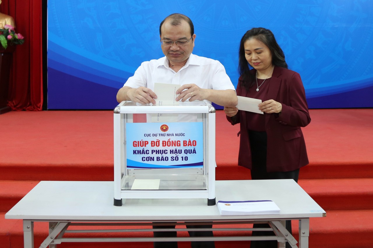 Cục Dự trữ Nhà nước phát động quyên góp ủng hộ đồng bào bị thiệt hại do bão lũ