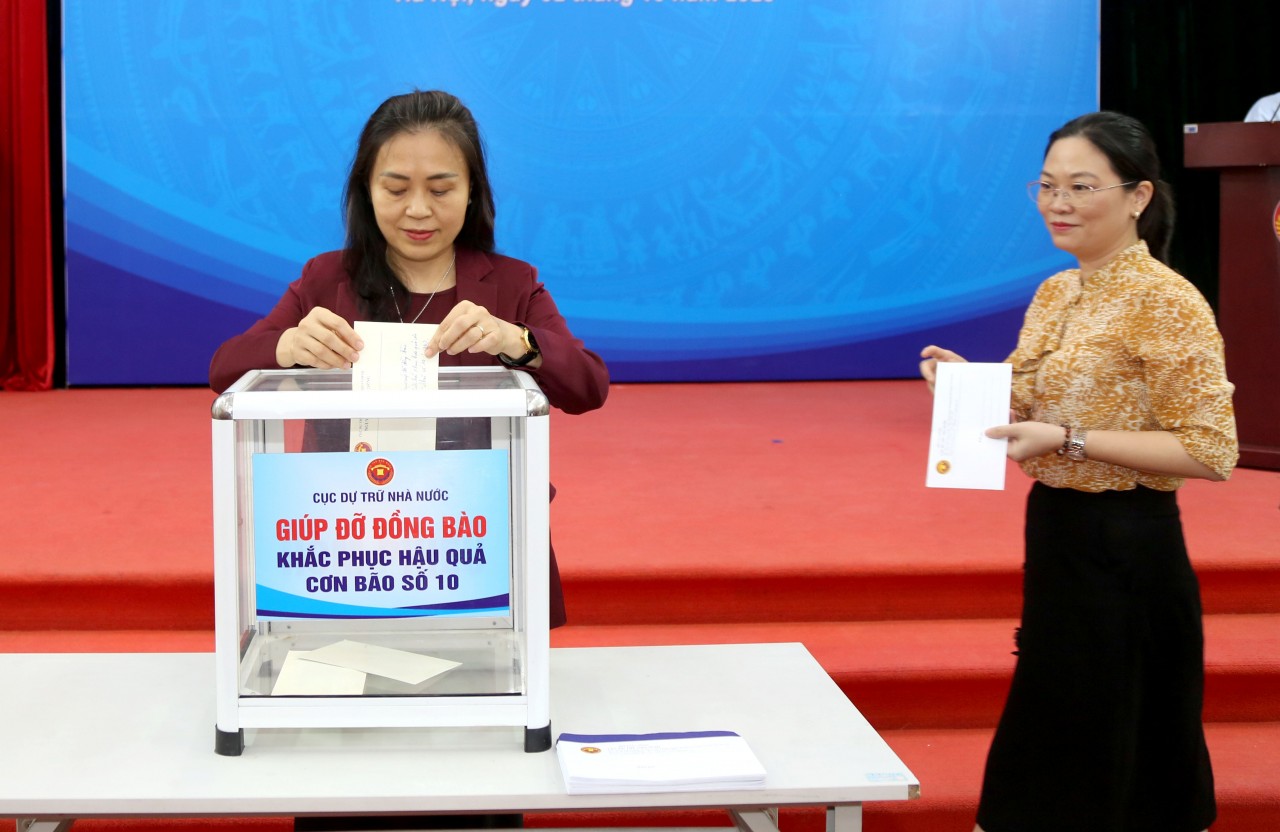Cục Dự trữ Nhà nước phát động quyên góp ủng hộ đồng bào bị thiệt hại do bão lũ