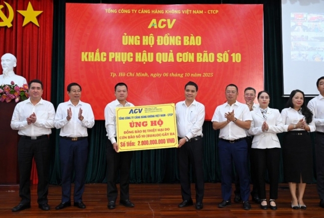 ACV phát động ủng hộ đồng bào bị thiệt hại do cơn bão số 10