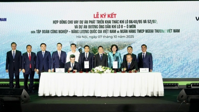 Petrovietnam và Vietcombank ký kết hợp đồng tín dụng hơn 1 tỷ USD cho Chuỗi dự án khí điện Lô B – Ô Môn