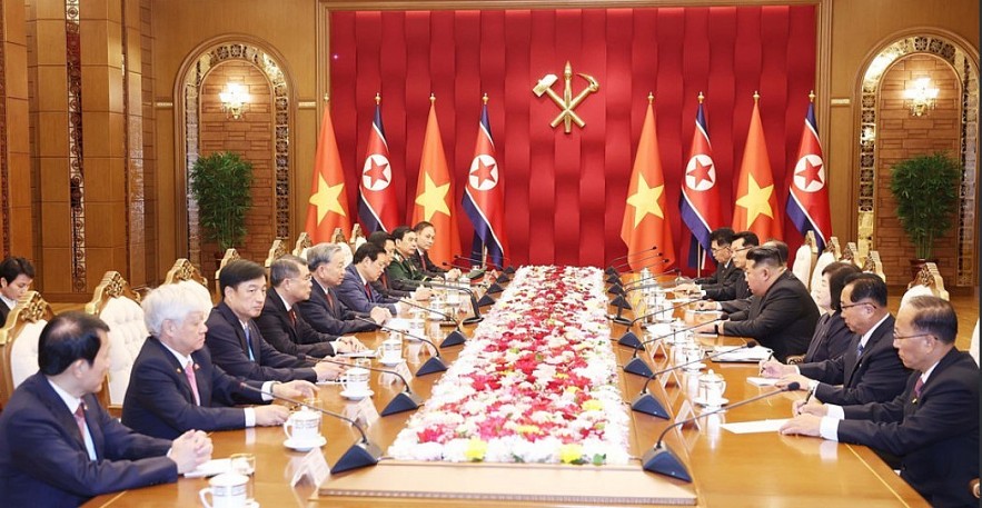 Tổng Bí thư Tô Lâm hội đàm với Tổng Bí thư, Chủ tịch Quốc vụ Triều Tiên Kim Jong Un