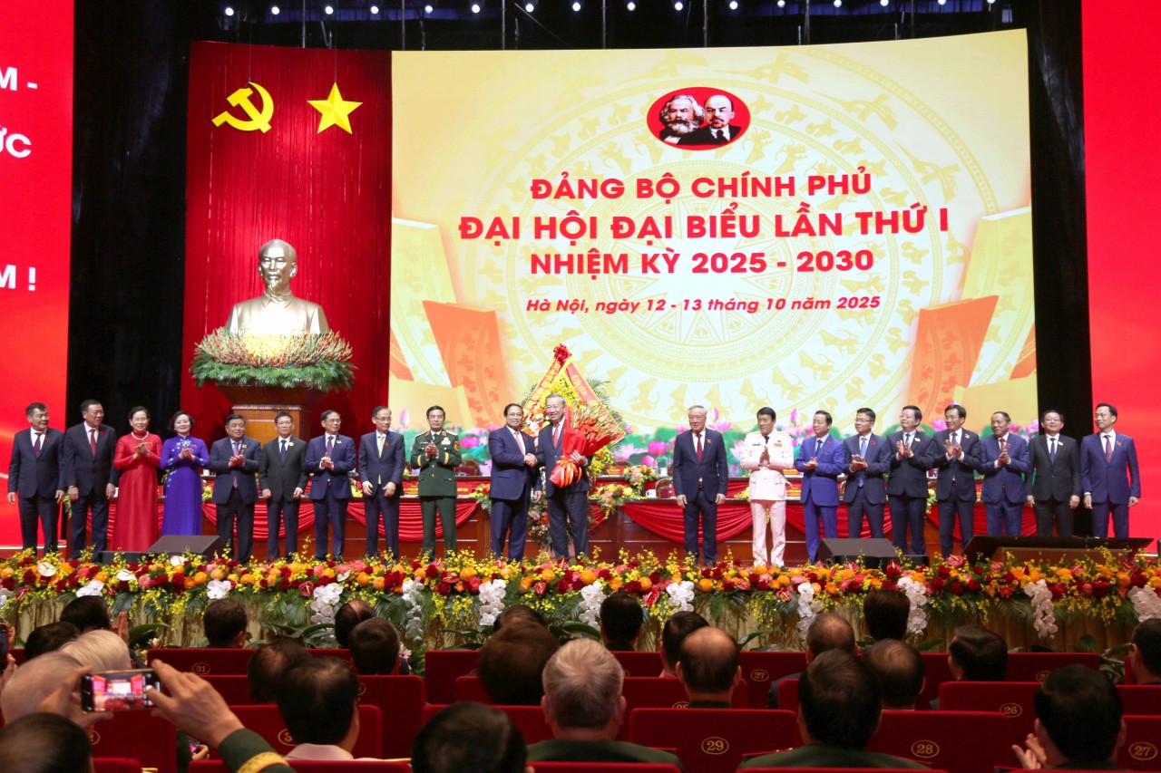 Đại hội Đại biểu Đảng bộ Chính phủ lần thứ I thành công rất tốt đẹp