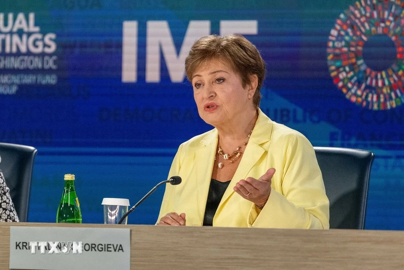 IMF kêu gọi G20 ưu tiên giải quyết khủng hoảng nợ toàn cầu Tổng Giám đốc IMF Kristalina Georgieva. (Ảnh: THX/TTXVN)
