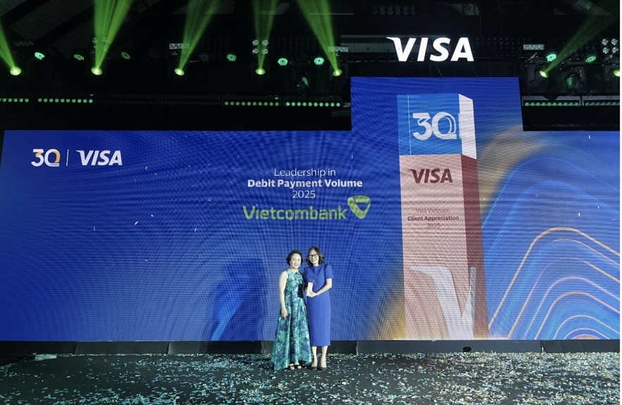 Vietcombank được Tổ chức thẻ quốc tế Visa vinh danh với 8 giải thưởng quan trọng năm 2025
