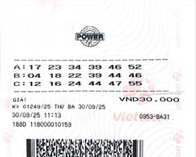 Nam giáo viên tại Đà Nẵng trúng Jackpot hơn 179 tỷ đồng