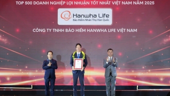Hanwha Life được vinh danh trong “Top 500 Doanh nghiệp có lợi nhuận tốt nhất Việt Nam 2025”