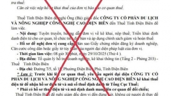 Thuế tỉnh Điện Biên cảnh báo tình trạng giả mạo cơ quan, công chức thuế
