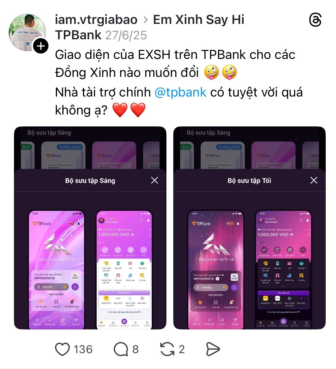 “Em Xinh Say App Đỉnh” giúp TPBank tăng tốc: Thương hiệu chạm cảm xúc, kinh doanh bứt phá “Em Xinh Say App Đỉnh” giúp TPBank tăng tốc: Thương hiệu chạm cảm xúc, kinh doanh bứt phá