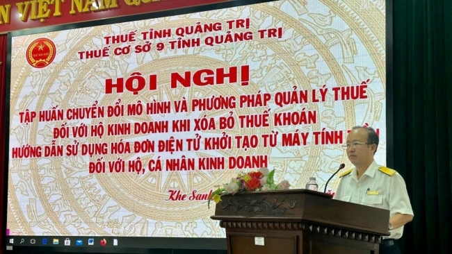 Thuế tỉnh Quảng Trị: Thuế cơ sở 9 tập huấn chuyển đổi mô hình quản lý thuế đối với hộ kinh doanh