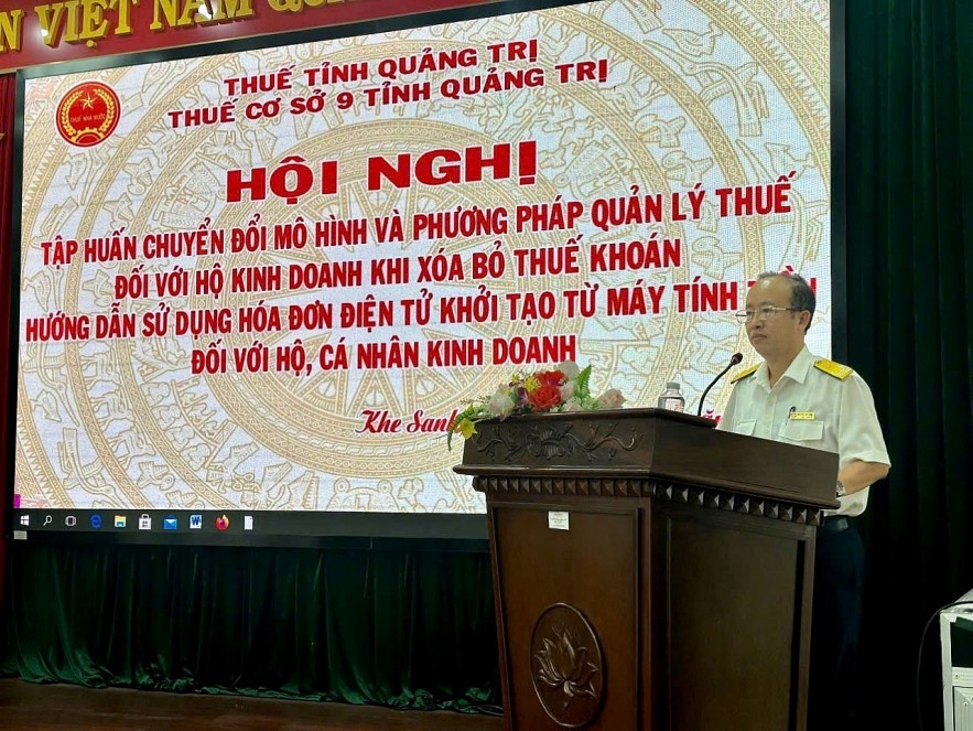 Thuế tỉnh Quảng Trị: Thuế cơ sở 9 tập huấn chuyển đổi mô hình quản lý thuế đối với hộ kinh doanh