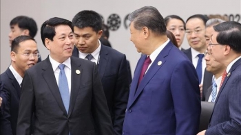 Chủ tịch nước Lương Cường gặp Tổng Bí thư, Chủ tịch Trung Quốc Tập Cận Bình