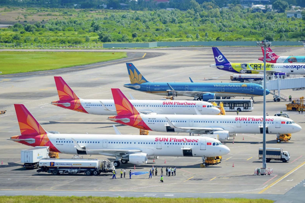 Những hình ảnh chuyến bay đầu tiên của Hãng hàng không Sun PhuQuoc Airways Những hình ảnh chuyến bay đầu tiên của Hãng hàng không Sun PhuQuoc Airways