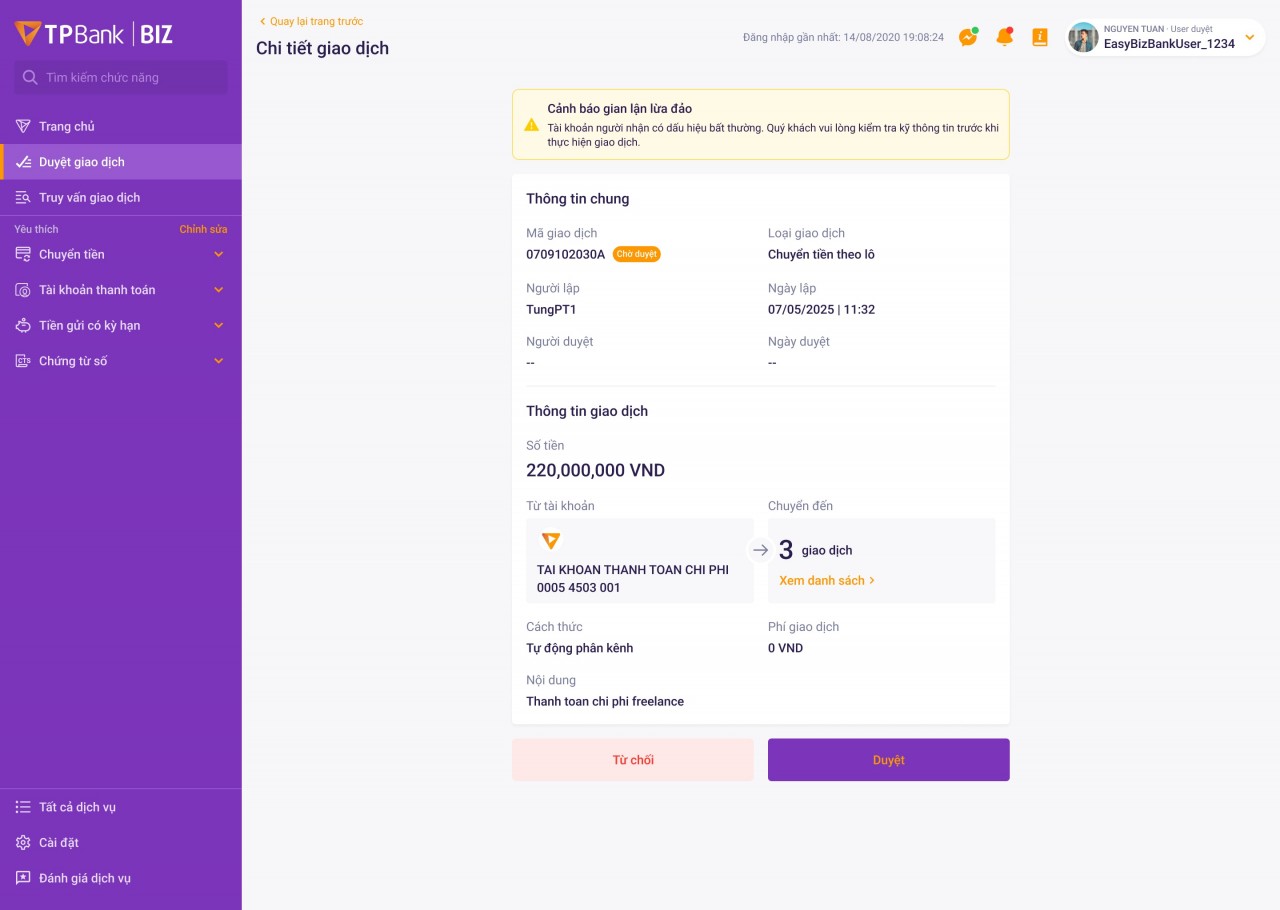 TPBank kích hoạt “lá chắn số” chống lừa đảo tài khoản ngân hàng