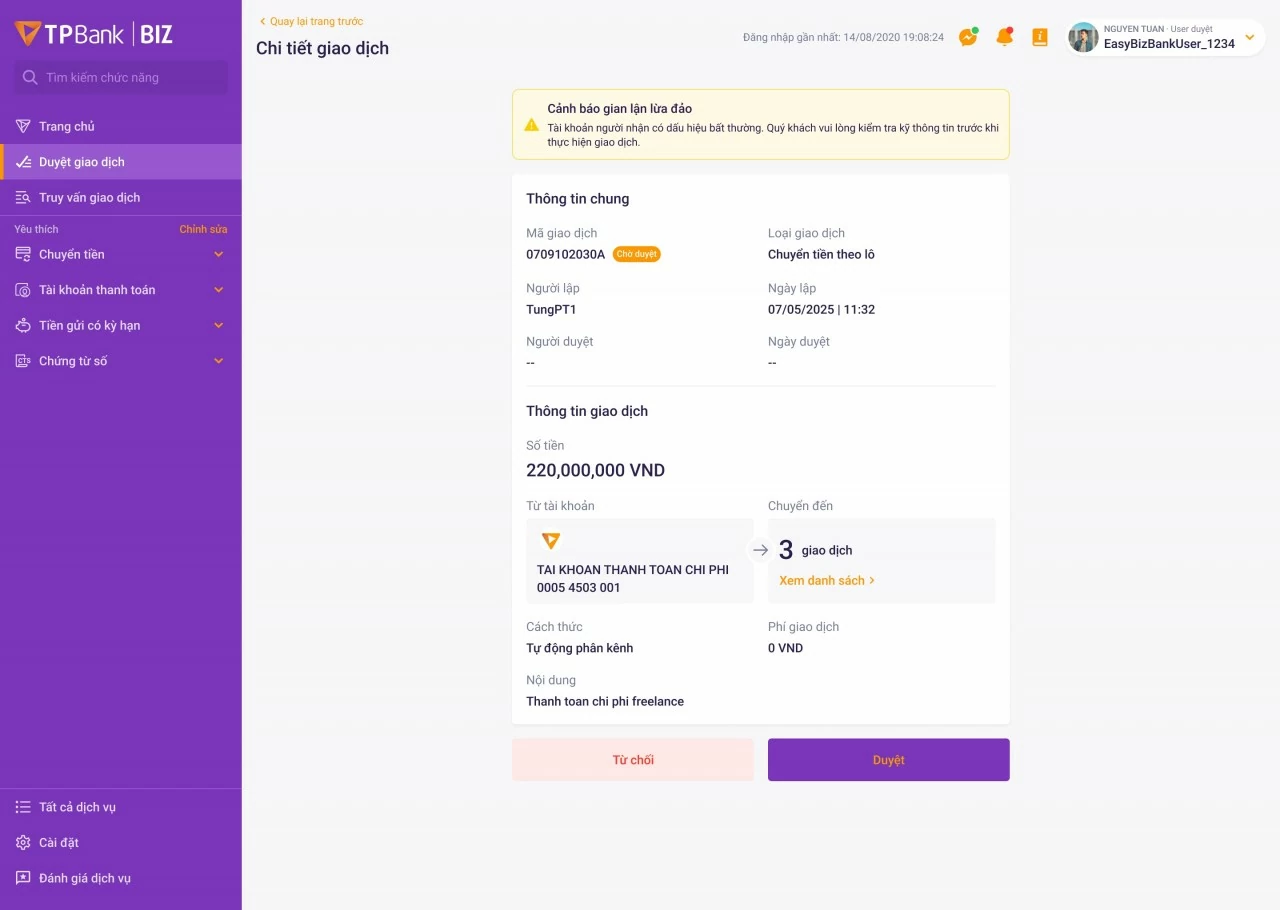 TPBank kích hoạt “lá chắn số” chống lừa đảo tài khoản ngân hàng