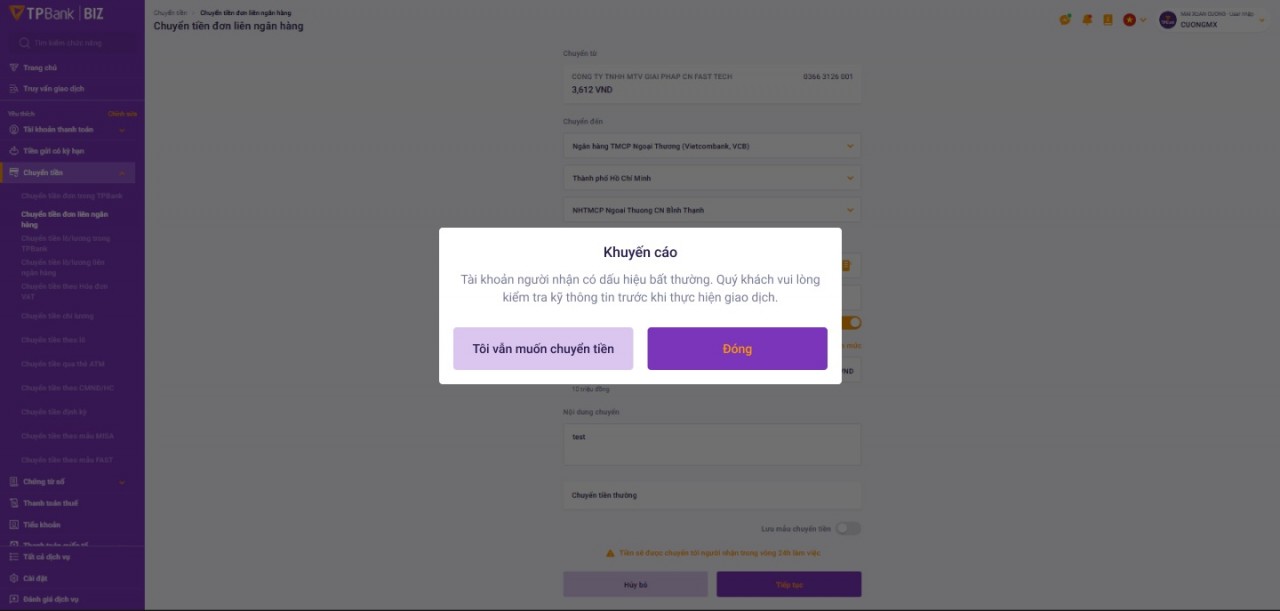 TPBank kích hoạt “lá chắn số” chống lừa đảo tài khoản ngân hàng